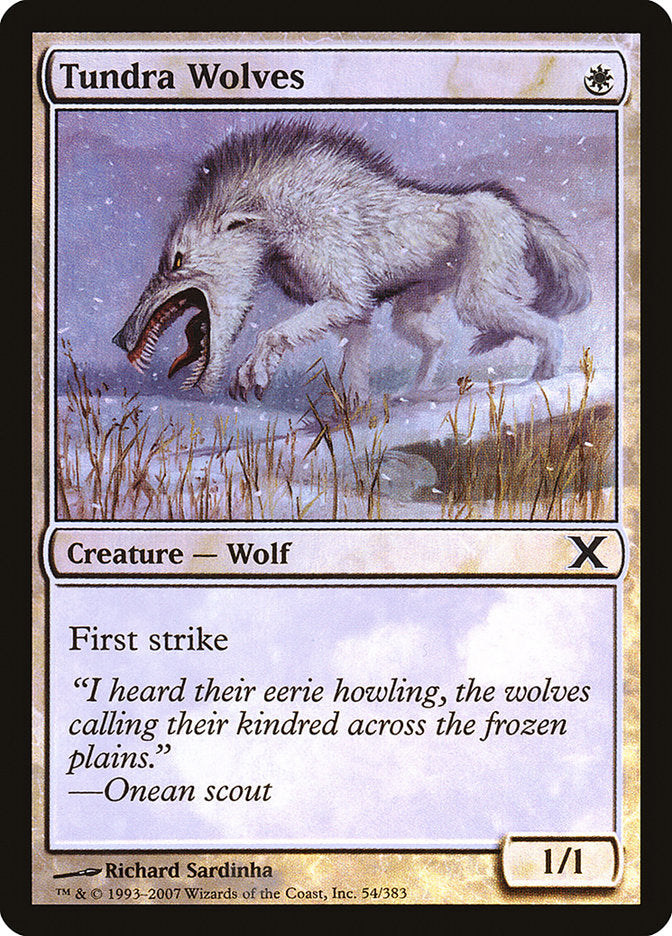 Tundra Wolves (Premium Foil) [Tenth Edition] | The CG Realm