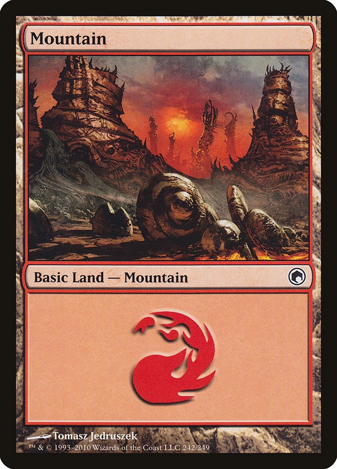 Mountain (242) [Scars of Mirrodin] | The CG Realm