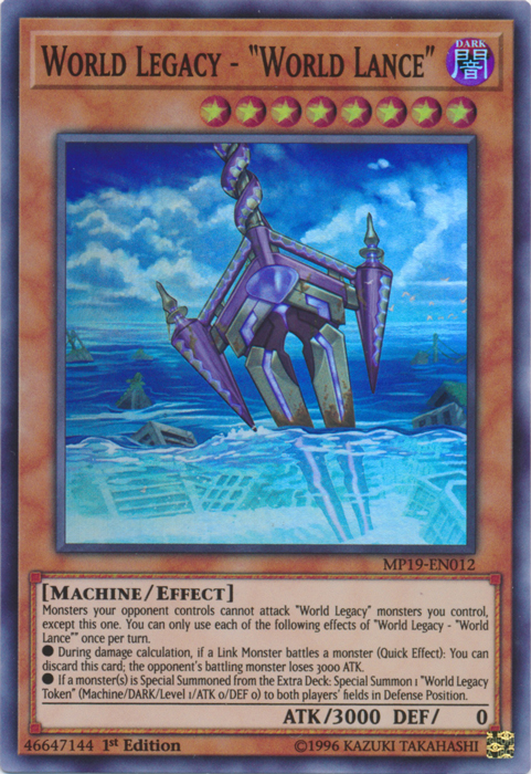 World Legacy - "World Lance" [MP19-EN012] Super Rare | The CG Realm