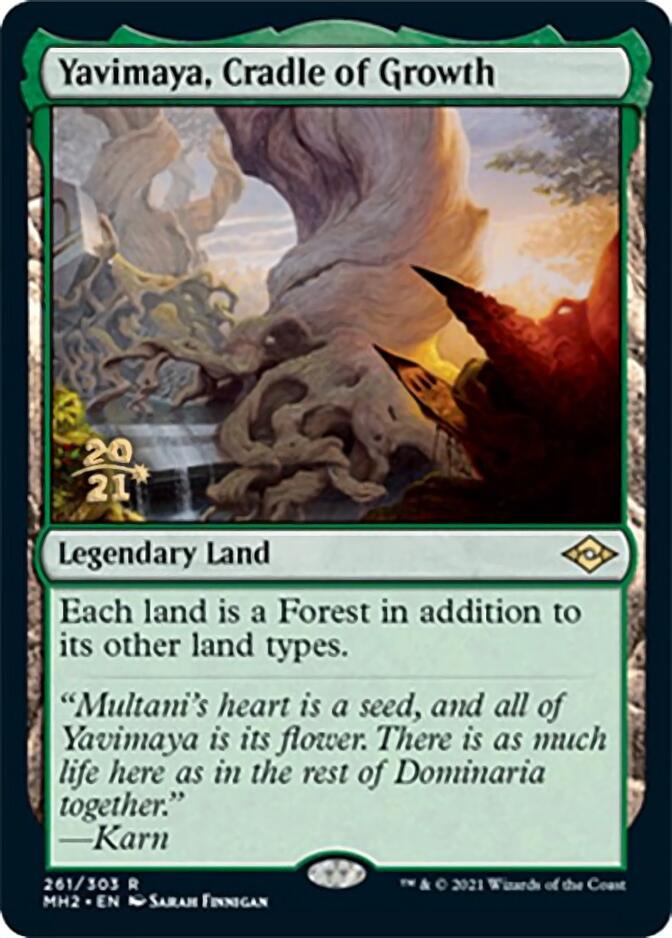 Yavimaya, Cradle of Growth [Modern Horizons 2 Prerelease Promos] | The CG Realm