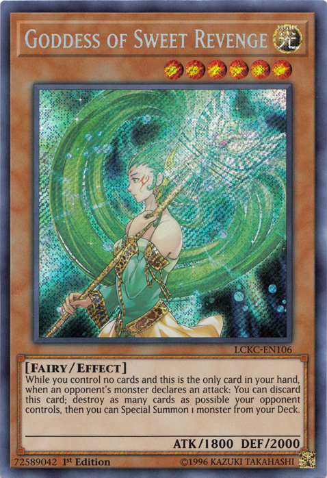 Goddess of Sweet Revenge [LCKC-EN106] Secret Rare | The CG Realm