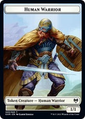 Human Warrior // Kaya, the Inexorable Emblem Double-Sided Token [Kaldheim Tokens] | The CG Realm