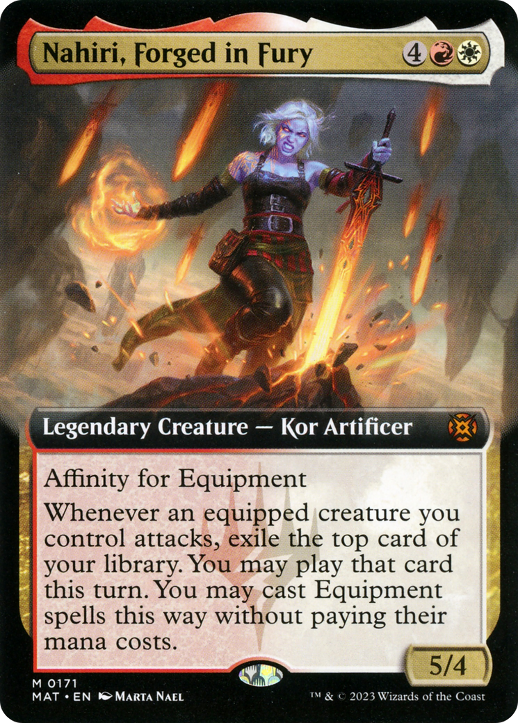 Nahiri, Forged in Fury (Extended Art) [March of the Machine: The Aftermath] | The CG Realm