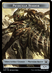 Phyrexian Golem // Phyrexian Horror Double-Sided Token [March of the Machine Commander Tokens] | The CG Realm