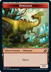 Dinosaur // Human Soldier (003) Double-Sided Token [Ikoria: Lair of Behemoths Tokens] | The CG Realm