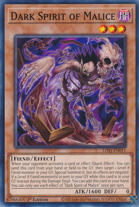 Dark Spirit of Malice [LDS3-EN011] Common | The CG Realm