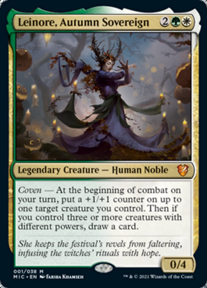 Leinore, Autumn Sovereign (Display Commander) [Innistrad: Midnight Hunt Commander] | The CG Realm