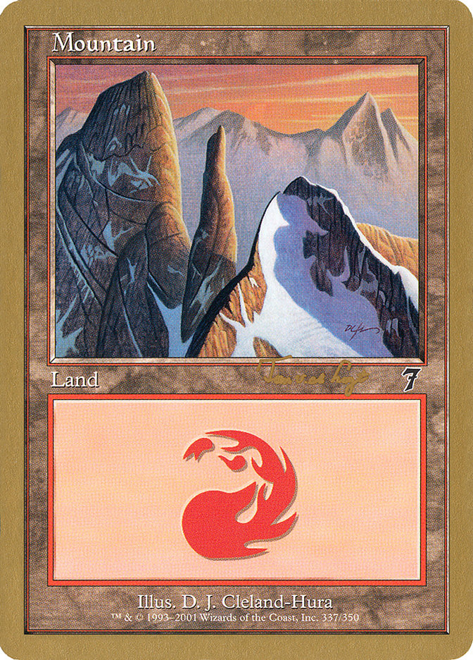 Mountain (337) (Tom van de Logt) [World Championship Decks 2001] | The CG Realm