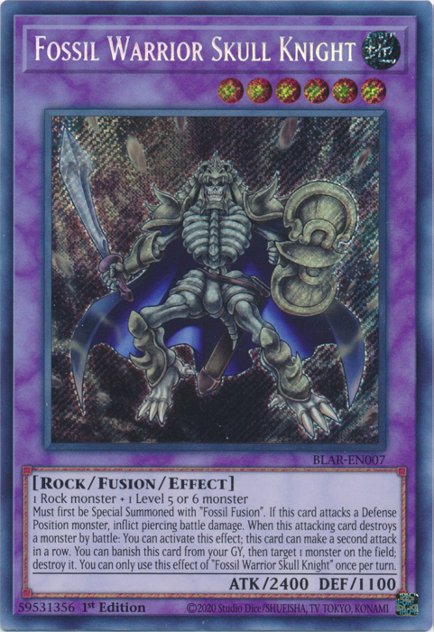 Fossil Warrior Skull Knight [BLAR-EN007] Secret Rare | The CG Realm