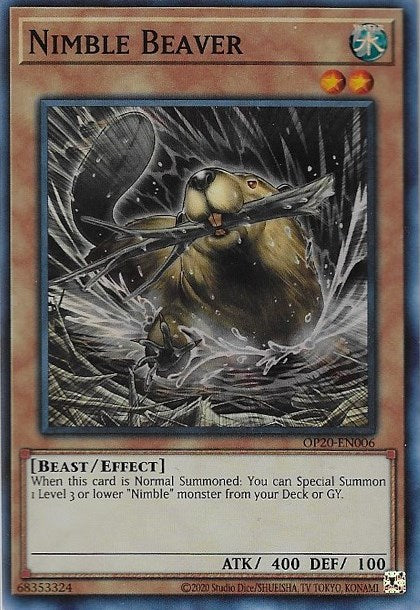 Nimble Beaver [OP20-EN006] Super Rare | The CG Realm