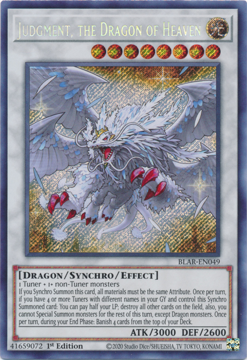 Judgment, the Dragon of Heaven [BLAR-EN049] Secret Rare | The CG Realm