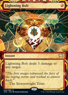 Lightning Bolt (Foil Etched) [Strixhaven: School of Mages Mystical Archive] | The CG Realm