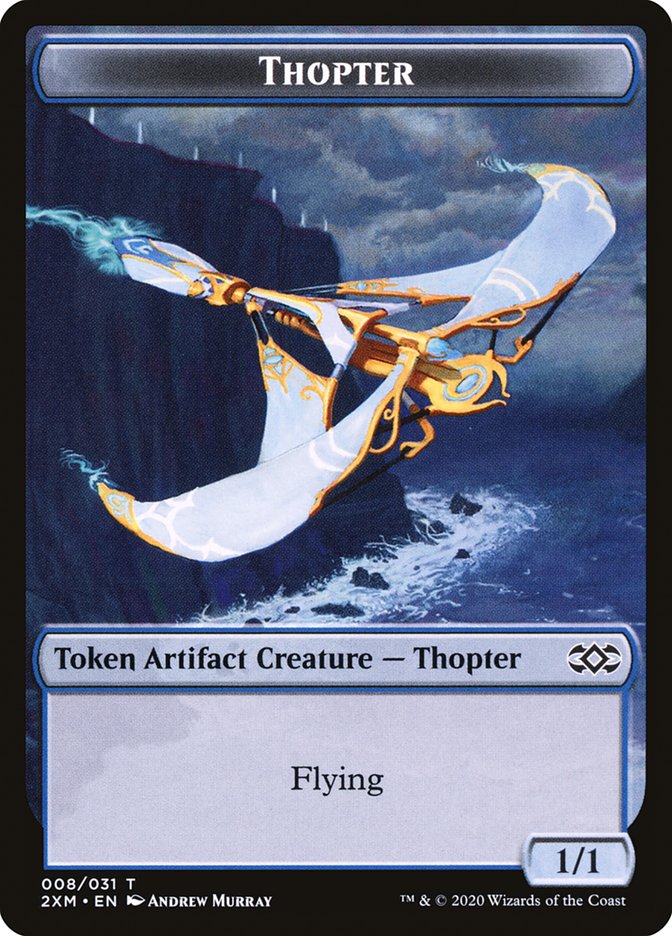 Servo // Thopter (008) Double-Sided Token [Double Masters Tokens] | The CG Realm