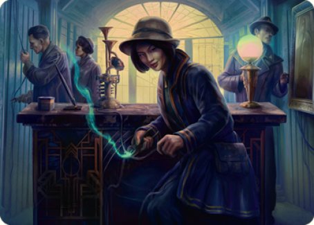 Wiretapping Art Card [Streets of New Capenna Art Series] | The CG Realm