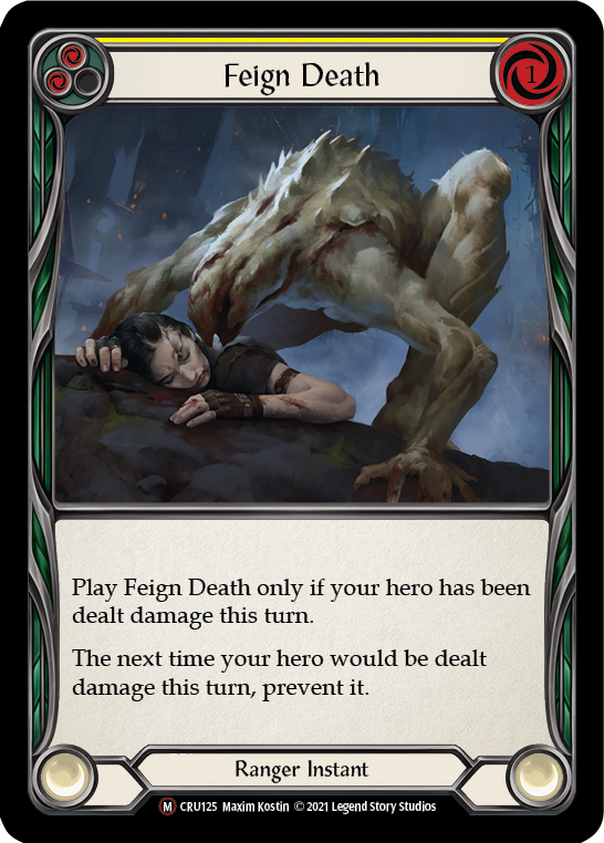 Feign Death [U-CRU125] (Crucible of War Unlimited)  Unlimited Rainbow Foil | The CG Realm