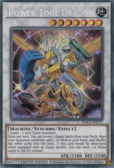 Power Tool Dragon [HAC1-EN177] Secret Rare | The CG Realm