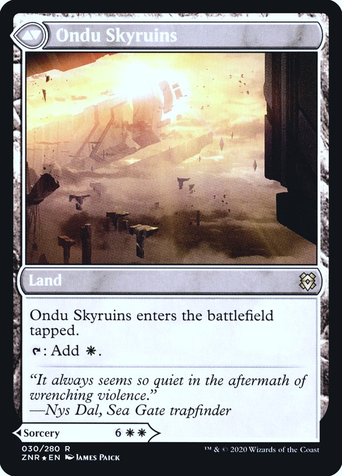 Ondu Inversion // Ondu Skyruins [Zendikar Rising Prerelease Promos] | The CG Realm