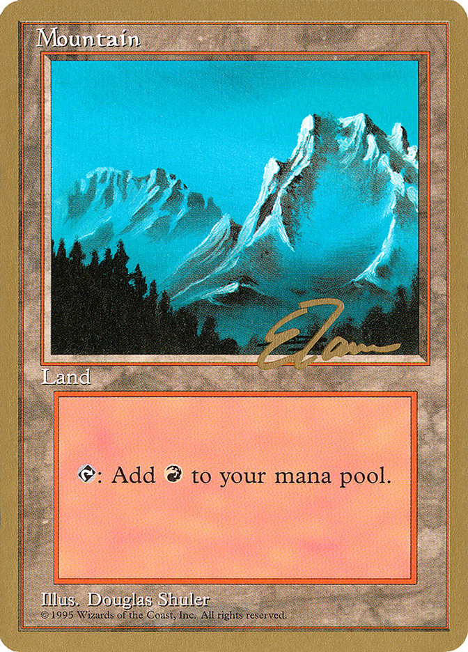 Mountain (et374) (Eric Tam) [Pro Tour Collector Set] | The CG Realm