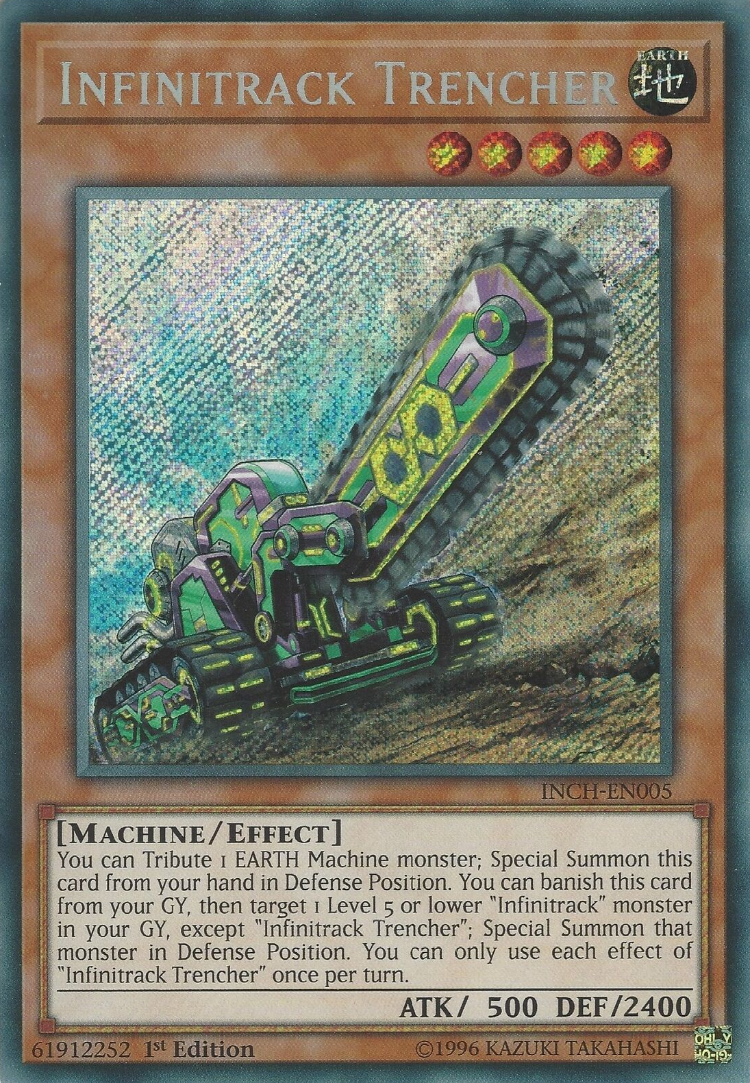 Infinitrack Trencher [INCH-EN005] Secret Rare | The CG Realm