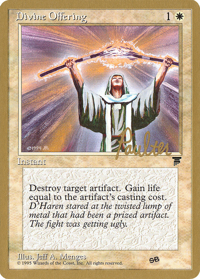 Divine Offering (Preston Poulter) (SB) [Pro Tour Collector Set] | The CG Realm