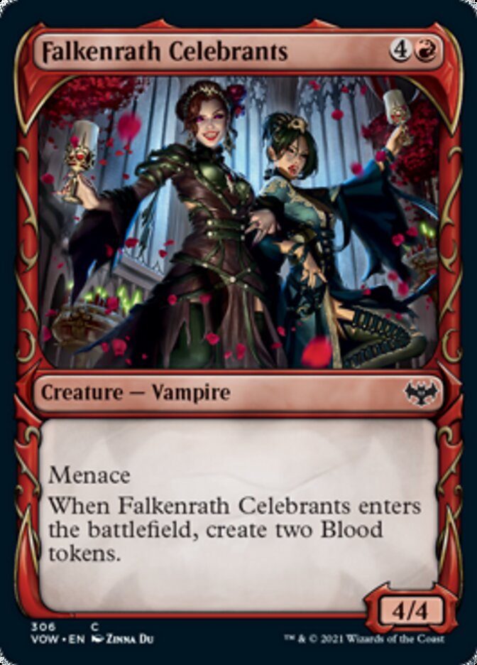 Falkenrath Celebrants (Showcase Fang Frame) [Innistrad: Crimson Vow] | The CG Realm