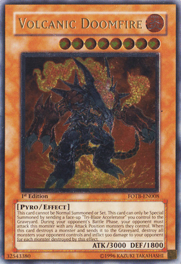 Volcanic Doomfire [FOTB-EN008] Ultimate Rare | The CG Realm