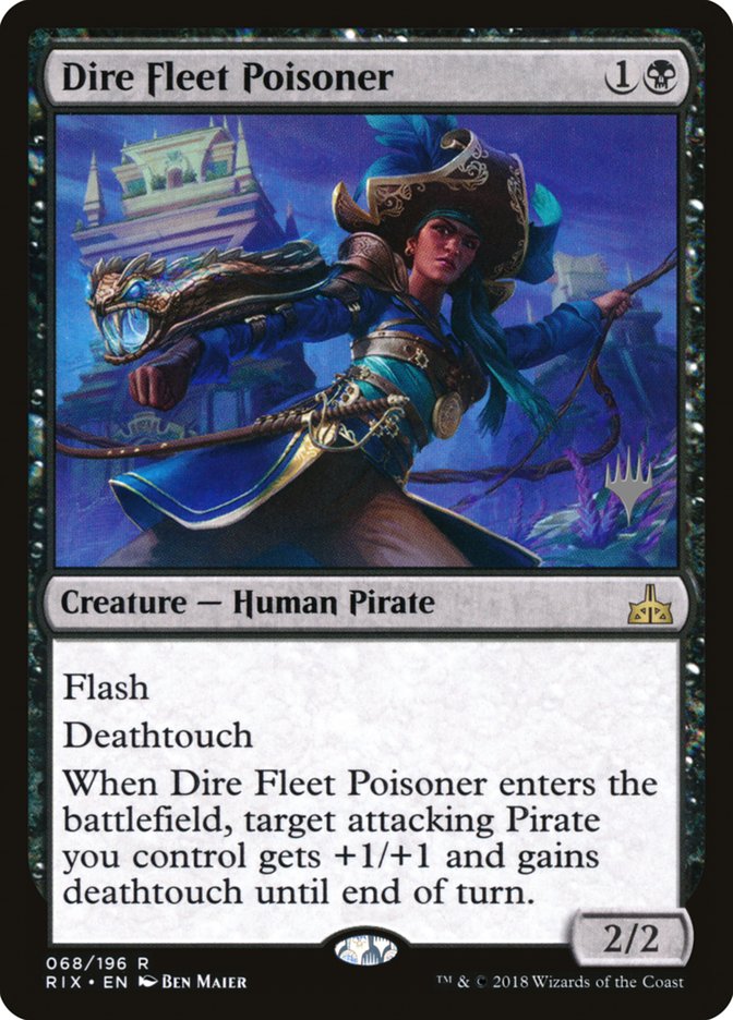 Dire Fleet Poisoner (Promo Pack) [Rivals of Ixalan Promos] | The CG Realm