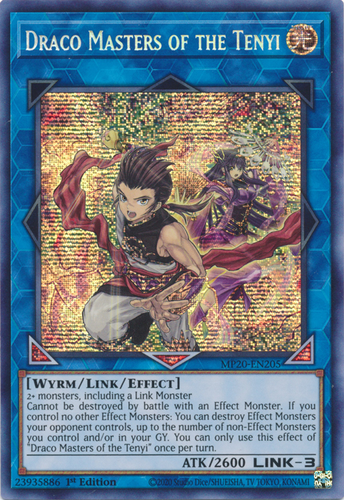 Draco Masters of the Tenyi [MP20-EN205] Prismatic Secret Rare | The CG Realm