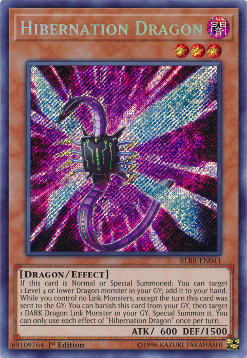 Hibernation Dragon [BLRR-EN041] Secret Rare | The CG Realm