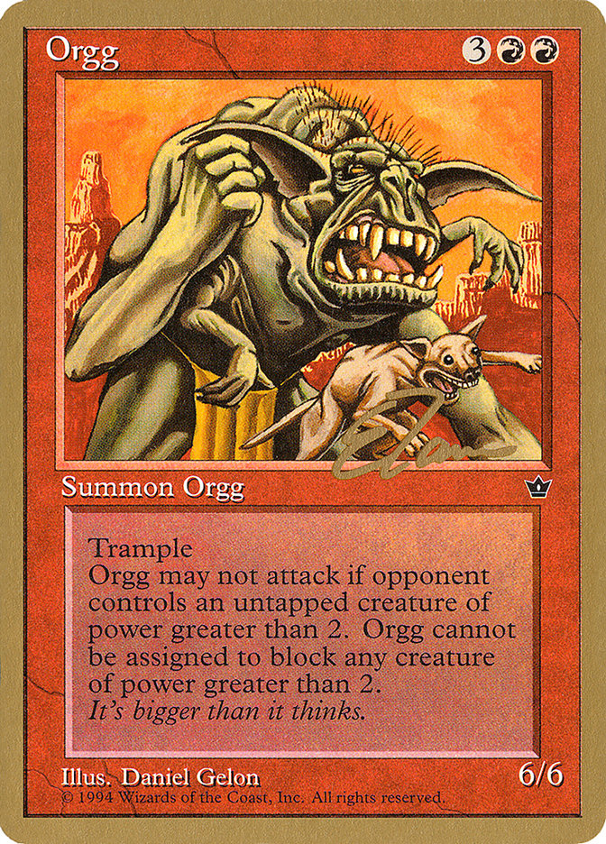 Orgg (Eric Tam) [Pro Tour Collector Set] | The CG Realm