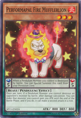 Performapal Fire Mufflerlion [SP15-EN024] Common | The CG Realm