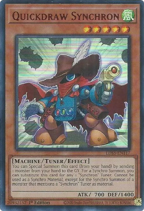 Quickdraw Synchron (Red) [LDS3-EN117] Ultra Rare | The CG Realm