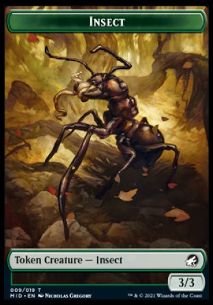 Insect Token [Innistrad: Midnight Hunt Tokens] | The CG Realm