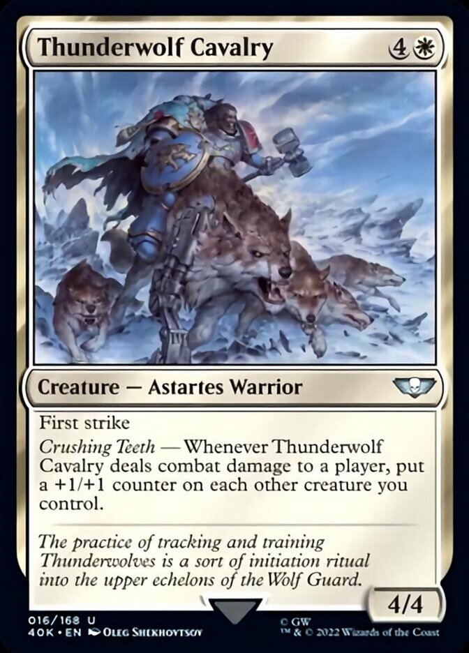 Thunderwolf Cavalry (Surge Foil) [Warhammer 40,000] | The CG Realm