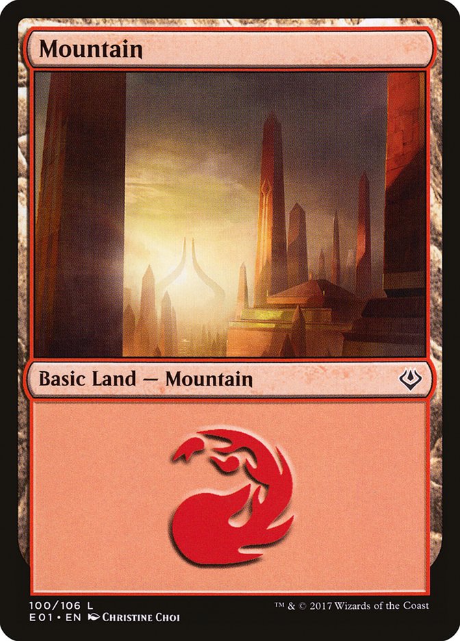 Mountain (100) [Archenemy: Nicol Bolas] | The CG Realm