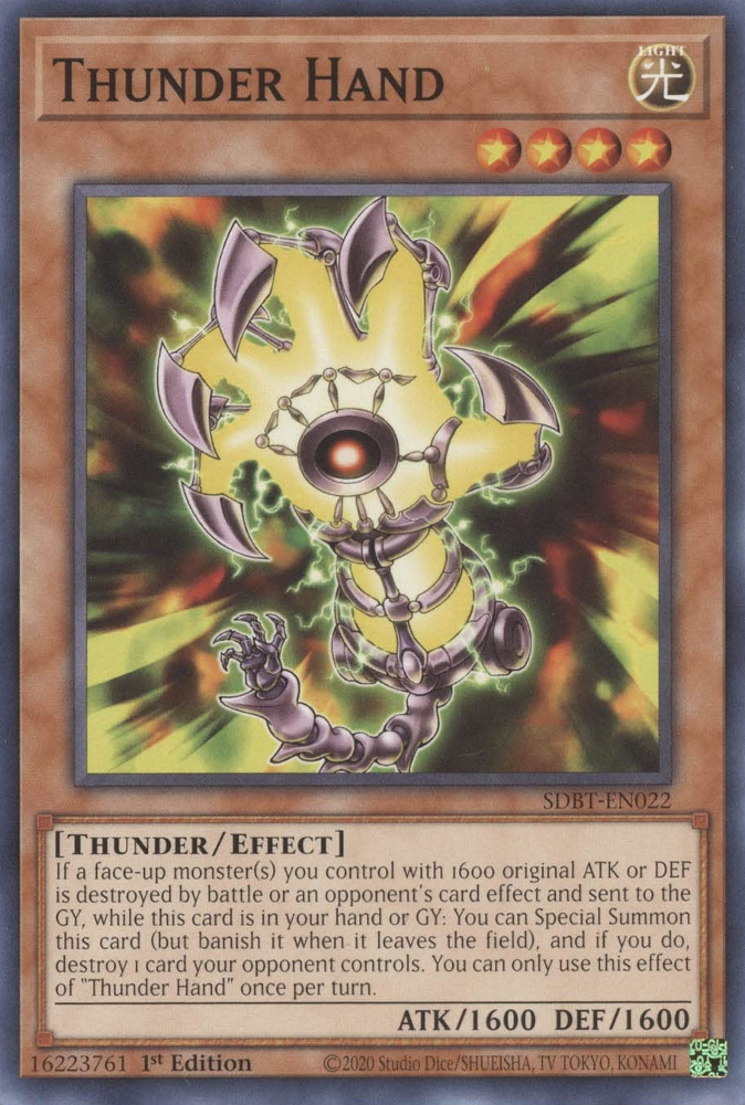 Thunder Hand [SDBT-EN022] Common | The CG Realm