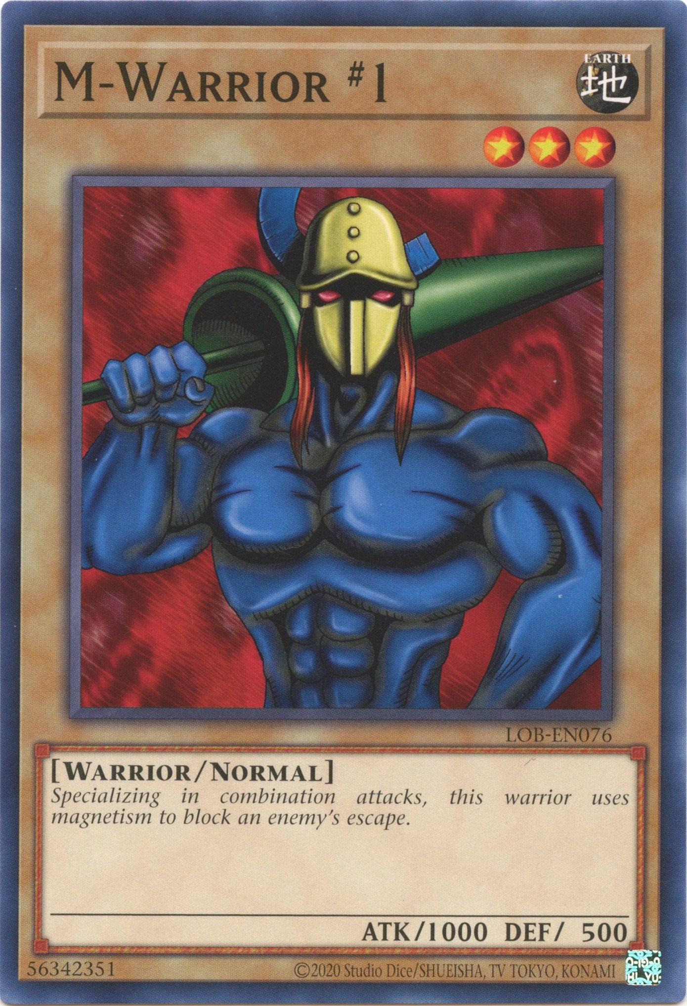 M-Warrior #1 (25th Anniversary) [LOB-EN076] Common | The CG Realm