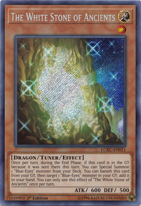 The White Stone of Ancients [LCKC-EN011] Secret Rare | The CG Realm