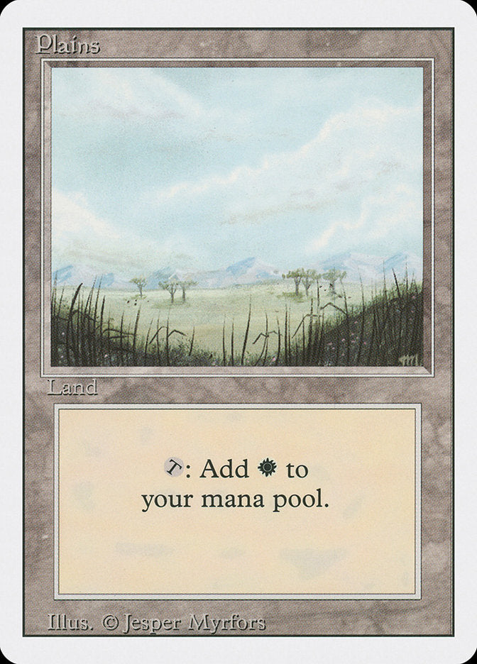 Plains (Trees on Plain / Signature on Right) [Revised Edition] | The CG Realm