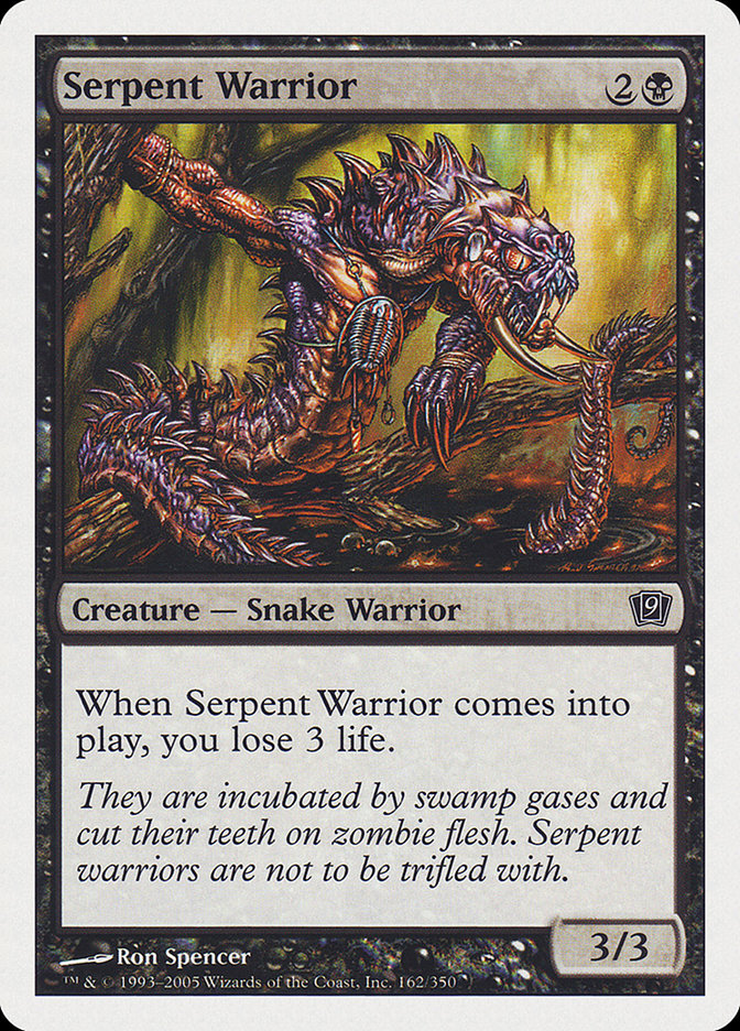 Serpent Warrior [Ninth Edition] | The CG Realm