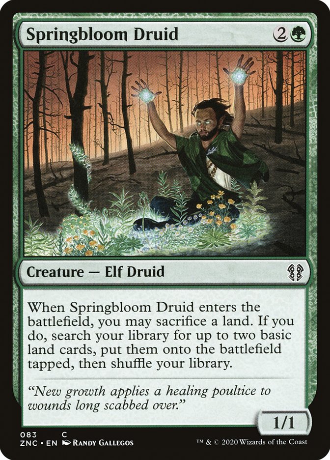 Springbloom Druid [Zendikar Rising Commander] | The CG Realm