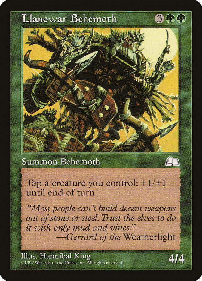 Llanowar Behemoth [Weatherlight] | The CG Realm