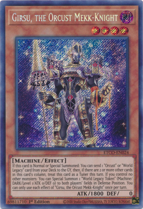 Girsu, the Orcust Mekk-Knight [ETCO-EN024] Secret Rare | The CG Realm