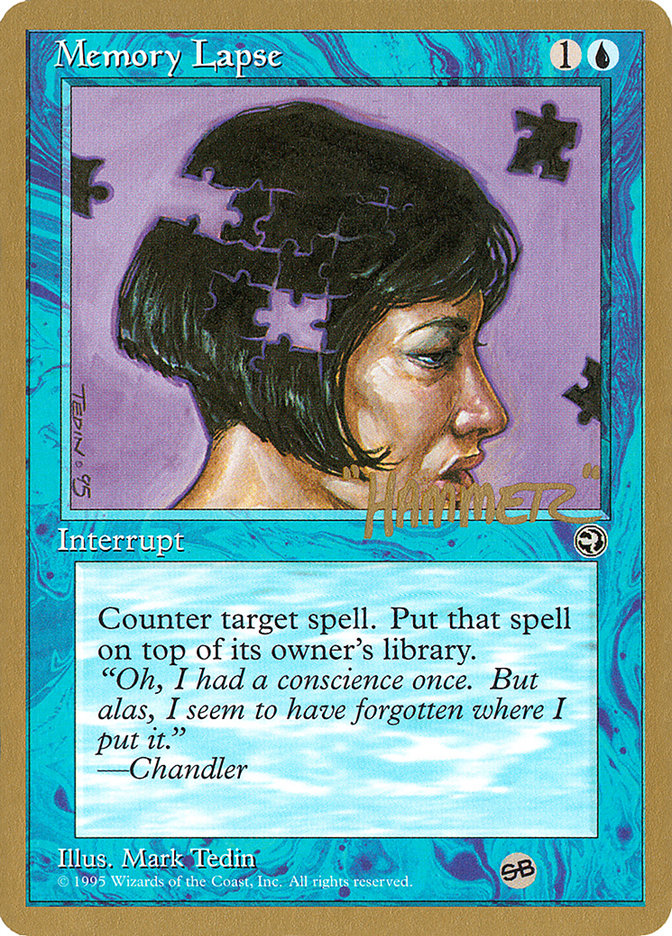 Memory Lapse (Jigsaw) (Shawn "Hammer" Regnier) (SB) [Pro Tour Collector Set] | The CG Realm