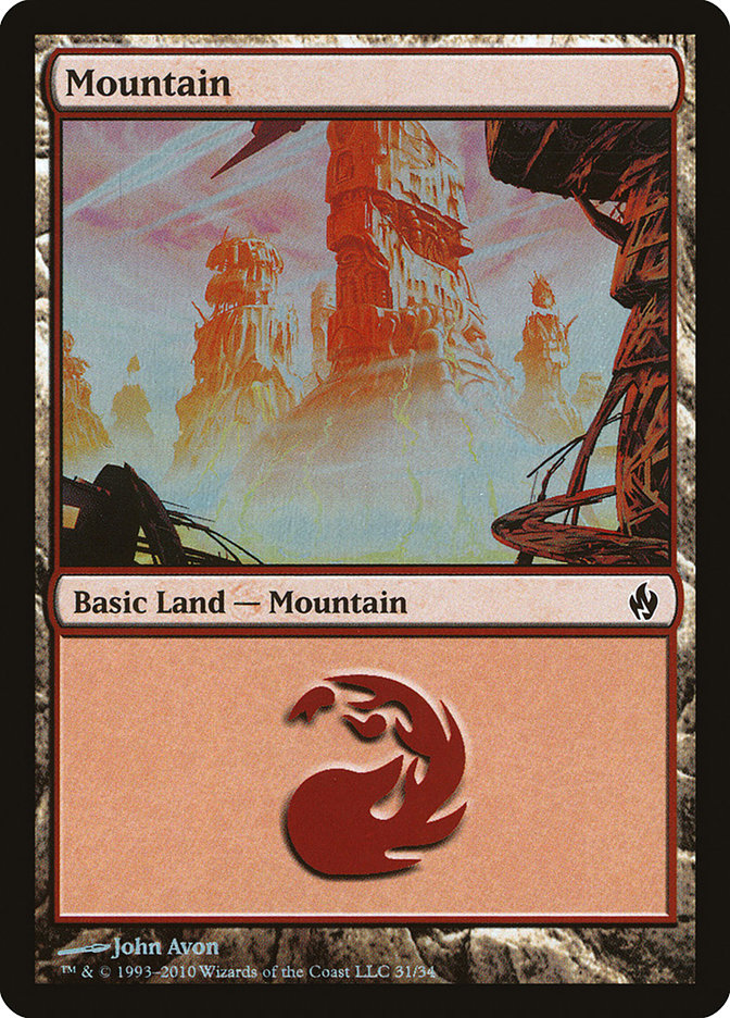 Mountain (31) [Premium Deck Series: Fire and Lightning] | The CG Realm