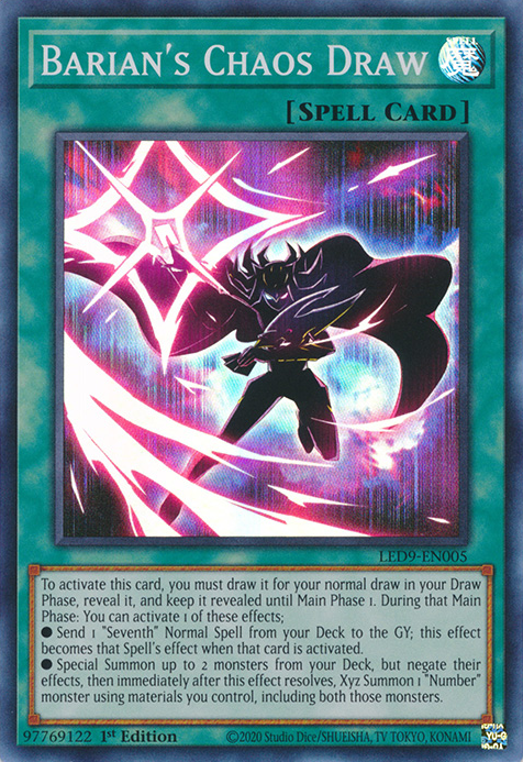 Barian's Chaos Draw [LED9-EN005] Super Rare | The CG Realm