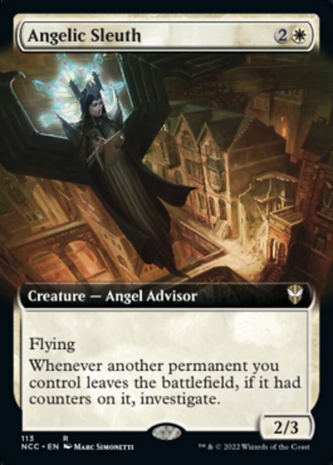 Angelic Sleuth (Extended Art) [Streets of New Capenna Commander] | The CG Realm