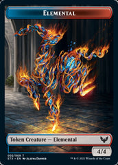Elemental // Rowan, Scholar of Sparks Emblem Double-Sided Token [Strixhaven: School of Mages Tokens] | The CG Realm