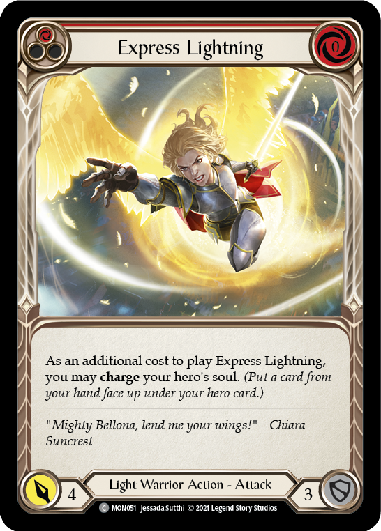 Express Lightning (Red) [MON051] (Monarch)  1st Edition Normal | The CG Realm