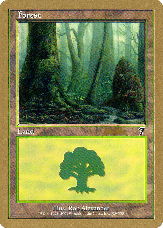 Forest (329) (Brian Kibler) [World Championship Decks 2002] | The CG Realm